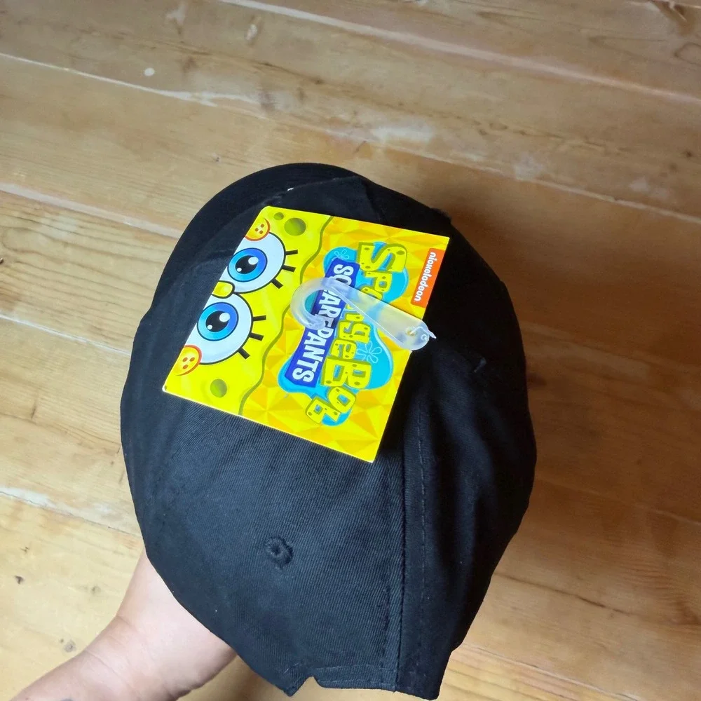 Nickelodeon Spongebob Squarepants Imagination Rainbow Black Baseball Hat‎ NWT